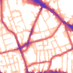 Daytime road noise heatmap for SE15 1BJ