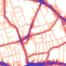 Daytime road noise heatmap for SE15 1BL