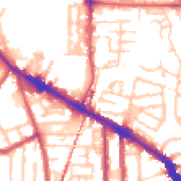 Daytime road noise heatmap for SE15 1BN