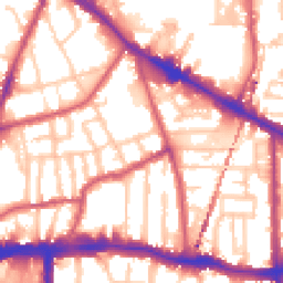 Daytime road noise heatmap for SE15 1DD