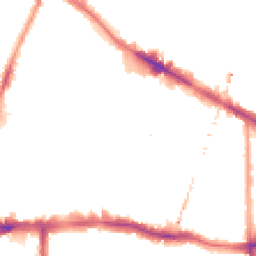 Night-time road noise heatmap for SE15 1DD