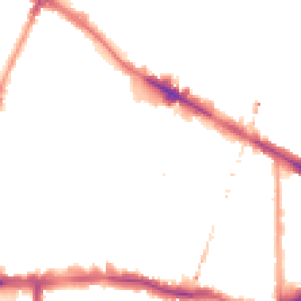 Night-time road noise heatmap for SE15 1DE