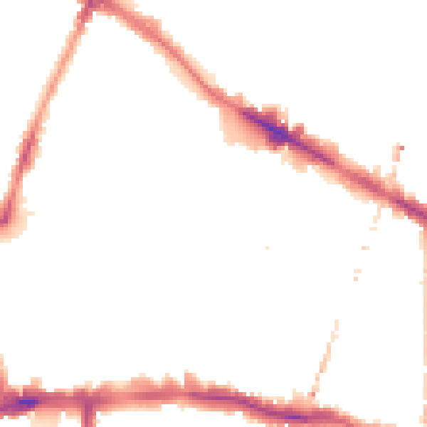 Night-time road noise heatmap for SE15 1DG