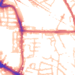 Daytime road noise heatmap for SE15 1EP