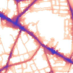 Daytime road noise heatmap for SE15 1JS