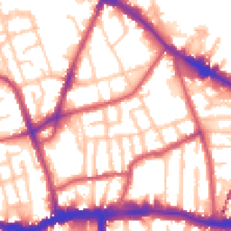 Daytime road noise heatmap for SE15 1QD