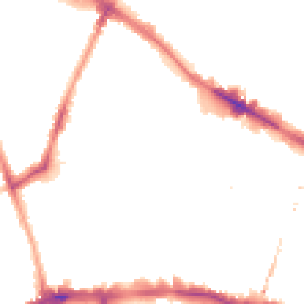 Night-time road noise heatmap for SE15 1QG