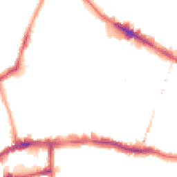 Night-time road noise heatmap for SE15 1QR
