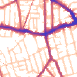 Daytime road noise heatmap for SE15 2AN