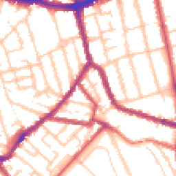 Daytime road noise heatmap for SE15 2AT