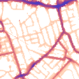 Daytime road noise heatmap for SE15 2BT