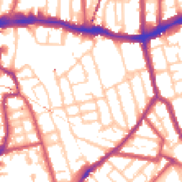 Daytime road noise heatmap for SE15 2BY