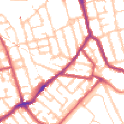 Daytime road noise heatmap for SE15 2EH