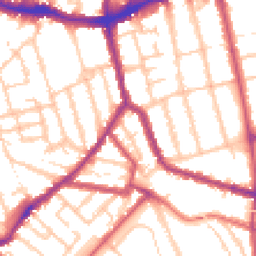 Daytime road noise heatmap for SE15 2JF