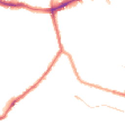 Night-time road noise heatmap for SE15 2JF