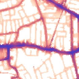 Daytime road noise heatmap for SE15 2LY