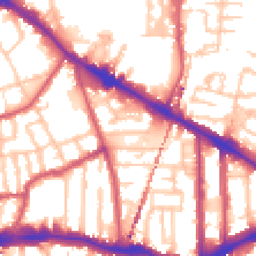 Daytime road noise heatmap for SE15 2RX