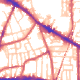Daytime road noise heatmap for SE15 2SQ
