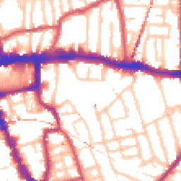 Daytime road noise heatmap for SE15 2TP