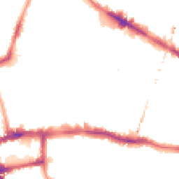 Night-time road noise heatmap for SE15 2TZ