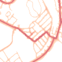 Daytime road noise heatmap for SE15 3AJ