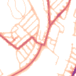 Daytime road noise heatmap for SE15 3EA