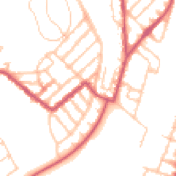 Daytime road noise heatmap for SE15 3EB