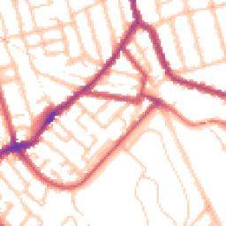 Daytime road noise heatmap for SE15 3HQ