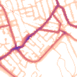 Daytime road noise heatmap for SE15 3HW