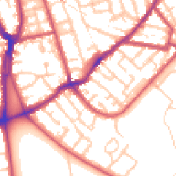 Daytime road noise heatmap for SE15 3JP