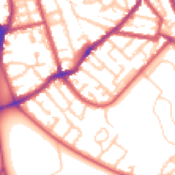 Daytime road noise heatmap for SE15 3LA