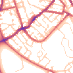 Daytime road noise heatmap for SE15 3LE