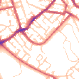 Daytime road noise heatmap for SE15 3LU