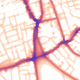 Daytime road noise heatmap for SE15 3NX