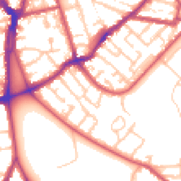 Daytime road noise heatmap for SE15 3PU
