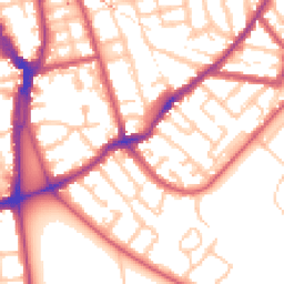 Daytime road noise heatmap for SE15 3QR