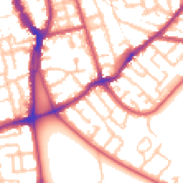 Daytime road noise heatmap for SE15 3TU