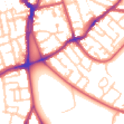 Daytime road noise heatmap for SE15 3TX