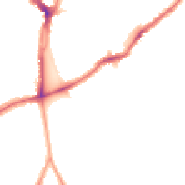 Night-time road noise heatmap for SE15 3TX