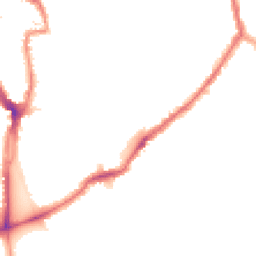 Night-time road noise heatmap for SE15 3XY