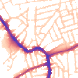 Daytime road noise heatmap for SE15 4DA