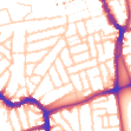 Daytime road noise heatmap for SE15 4DX