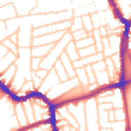 Daytime road noise heatmap for SE15 4EG
