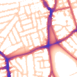 Daytime road noise heatmap for SE15 4HS