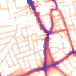 Daytime road noise heatmap for SE15 4NP