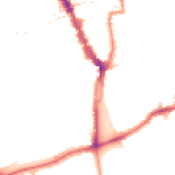 Night-time road noise heatmap for SE15 4NS