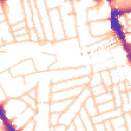 Daytime road noise heatmap for SE15 4PW
