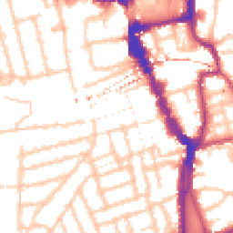 Daytime road noise heatmap for SE15 4RA