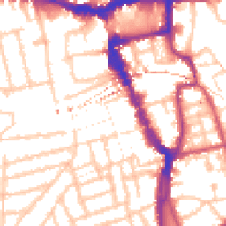 Daytime road noise heatmap for SE15 4RB
