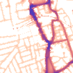 Daytime road noise heatmap for SE15 4SH